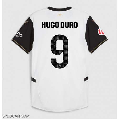 Muški Nogometni Dres Valencia Hugo Duro #9 Domaci 2024-25 Kratak Rukav